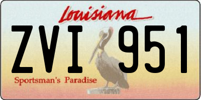 LA license plate ZVI951
