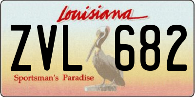 LA license plate ZVL682