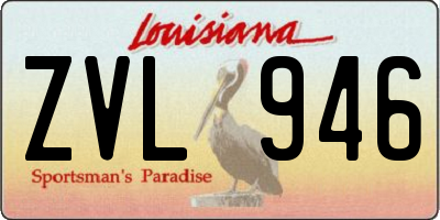 LA license plate ZVL946