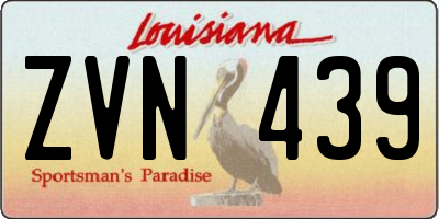 LA license plate ZVN439