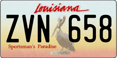 LA license plate ZVN658