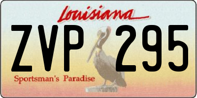 LA license plate ZVP295