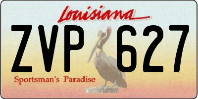 LA license plate ZVP627