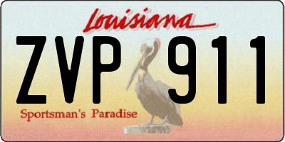 LA license plate ZVP911