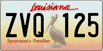 LA license plate ZVQ125