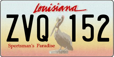 LA license plate ZVQ152