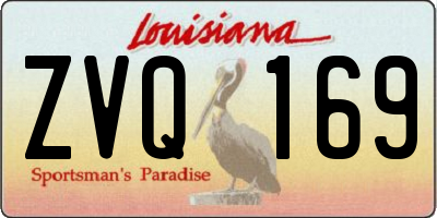 LA license plate ZVQ169