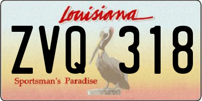 LA license plate ZVQ318