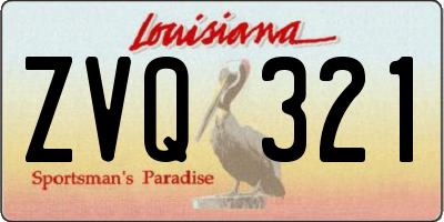 LA license plate ZVQ321