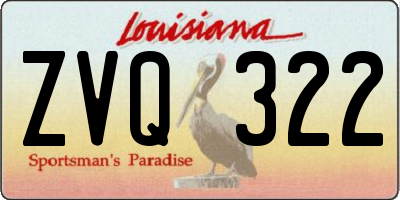 LA license plate ZVQ322