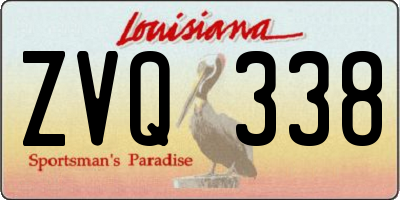 LA license plate ZVQ338