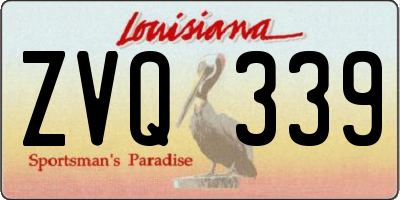 LA license plate ZVQ339