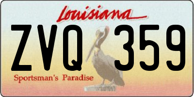 LA license plate ZVQ359