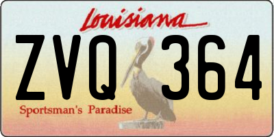 LA license plate ZVQ364