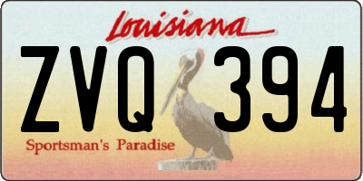 LA license plate ZVQ394