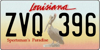 LA license plate ZVQ396