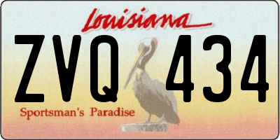 LA license plate ZVQ434