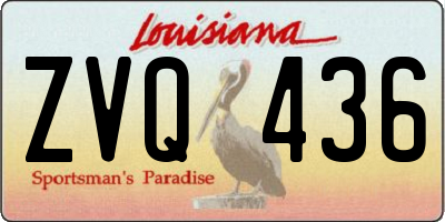 LA license plate ZVQ436