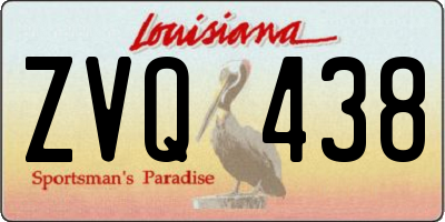 LA license plate ZVQ438