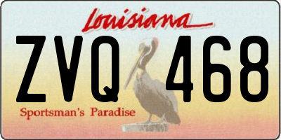 LA license plate ZVQ468