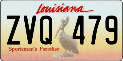 LA license plate ZVQ479