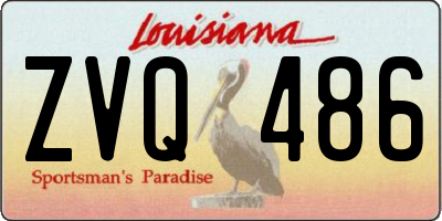 LA license plate ZVQ486