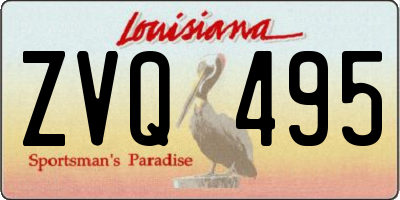 LA license plate ZVQ495