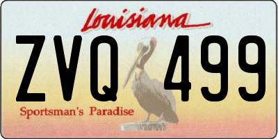 LA license plate ZVQ499