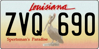 LA license plate ZVQ690