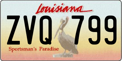 LA license plate ZVQ799