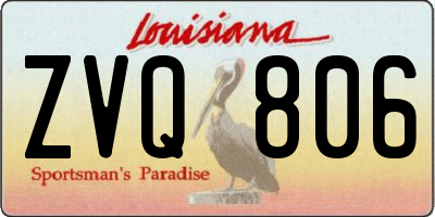 LA license plate ZVQ806