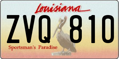 LA license plate ZVQ810