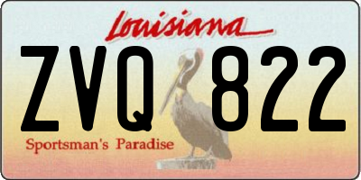 LA license plate ZVQ822