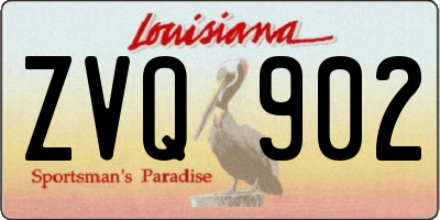 LA license plate ZVQ902