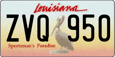 LA license plate ZVQ950