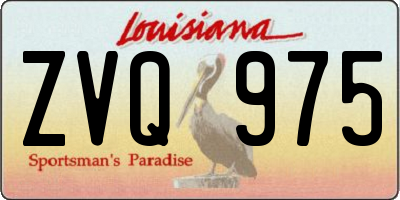 LA license plate ZVQ975