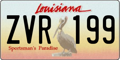 LA license plate ZVR199