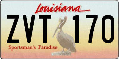 LA license plate ZVT170