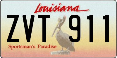 LA license plate ZVT911