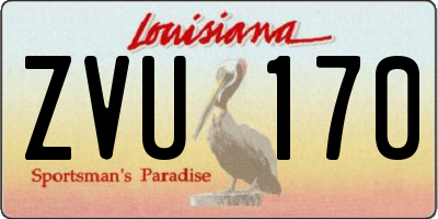 LA license plate ZVU170