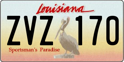 LA license plate ZVZ170