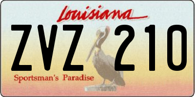 LA license plate ZVZ210