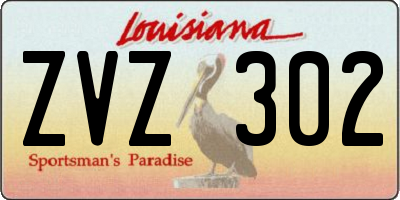 LA license plate ZVZ302