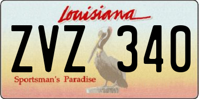 LA license plate ZVZ340