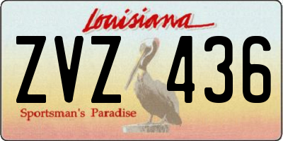 LA license plate ZVZ436