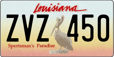LA license plate ZVZ450