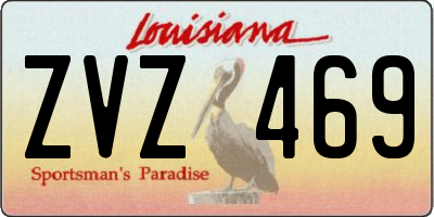 LA license plate ZVZ469