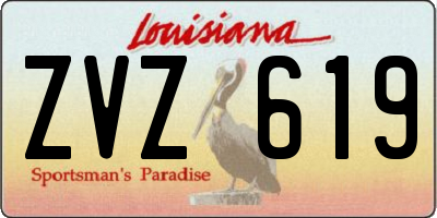 LA license plate ZVZ619