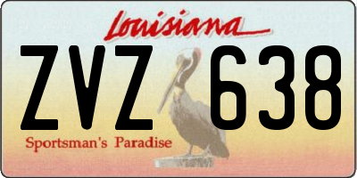 LA license plate ZVZ638