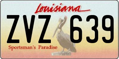 LA license plate ZVZ639